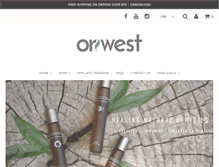 Tablet Screenshot of oriwest.com